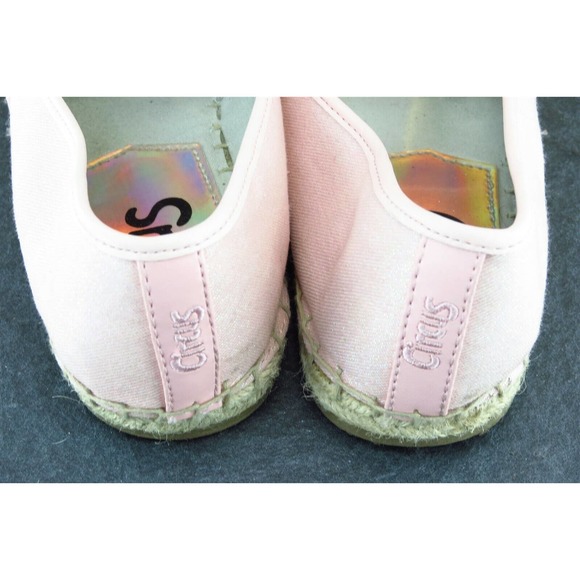 Circus Sam Edelman Sz 9.5 M Pink Round Toe Espadrilles Fabric Leni 8 - Picture 6 of 8
